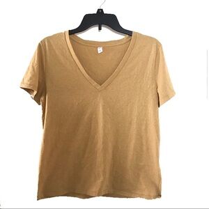 BP by Nordstrom Basic V-Neck T-Shirt (Mustard)